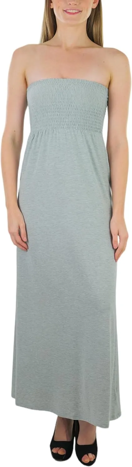 ToBeInStyle Women's Strapless Rayon Tube Dress