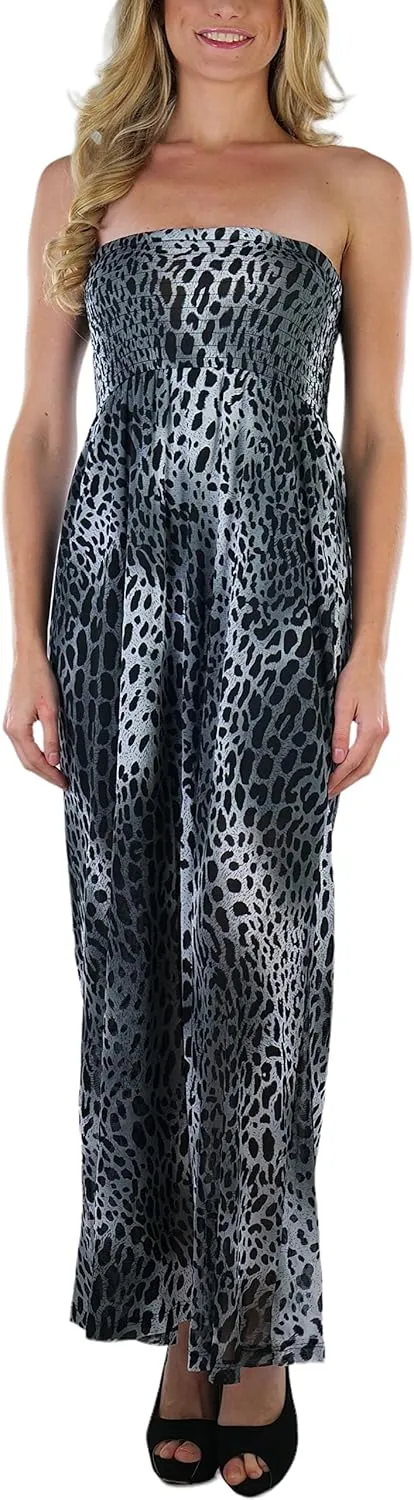 ToBeInStyle Women's Strapless Rayon Tube Dress