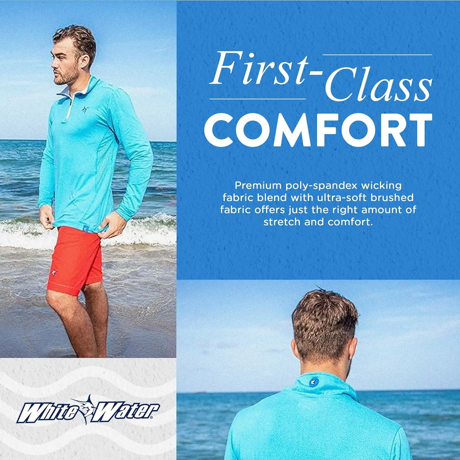 White Water Monterey Light Weight Performance 1/4 Zip Pullover