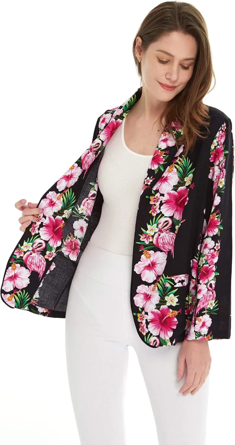 Women Light Weight Rayon Casual Open Front Jacket Cardigan