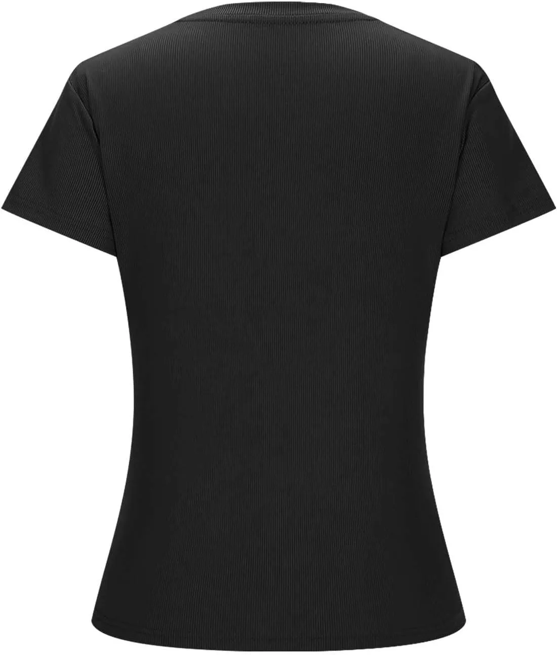 Womens Basic Teen Tees Summer Tops for Women 2024 Workout Crewneck Short Sleeve Slim Fitted Casual Crop T Shirts