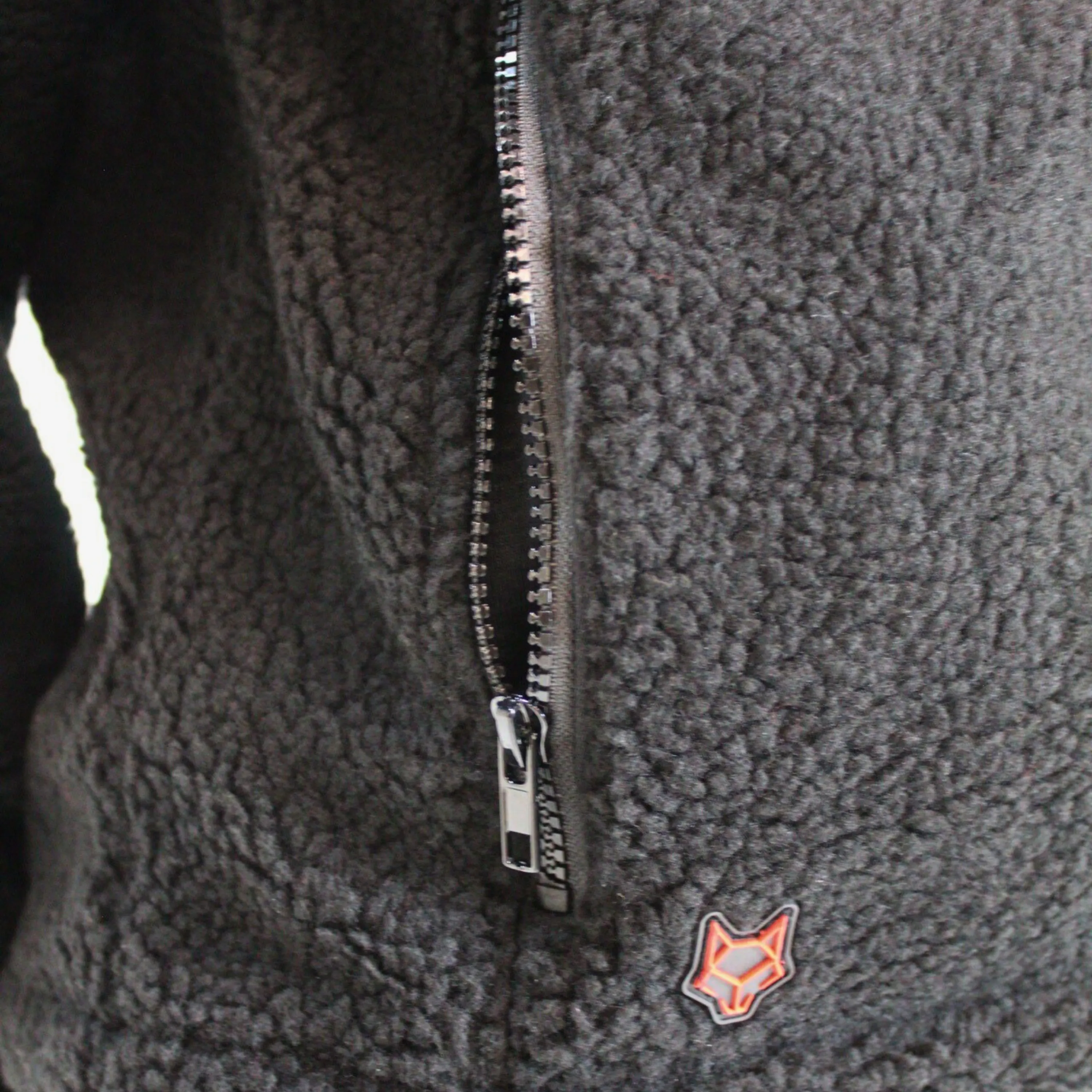 Womens Jacket Black Sherpa