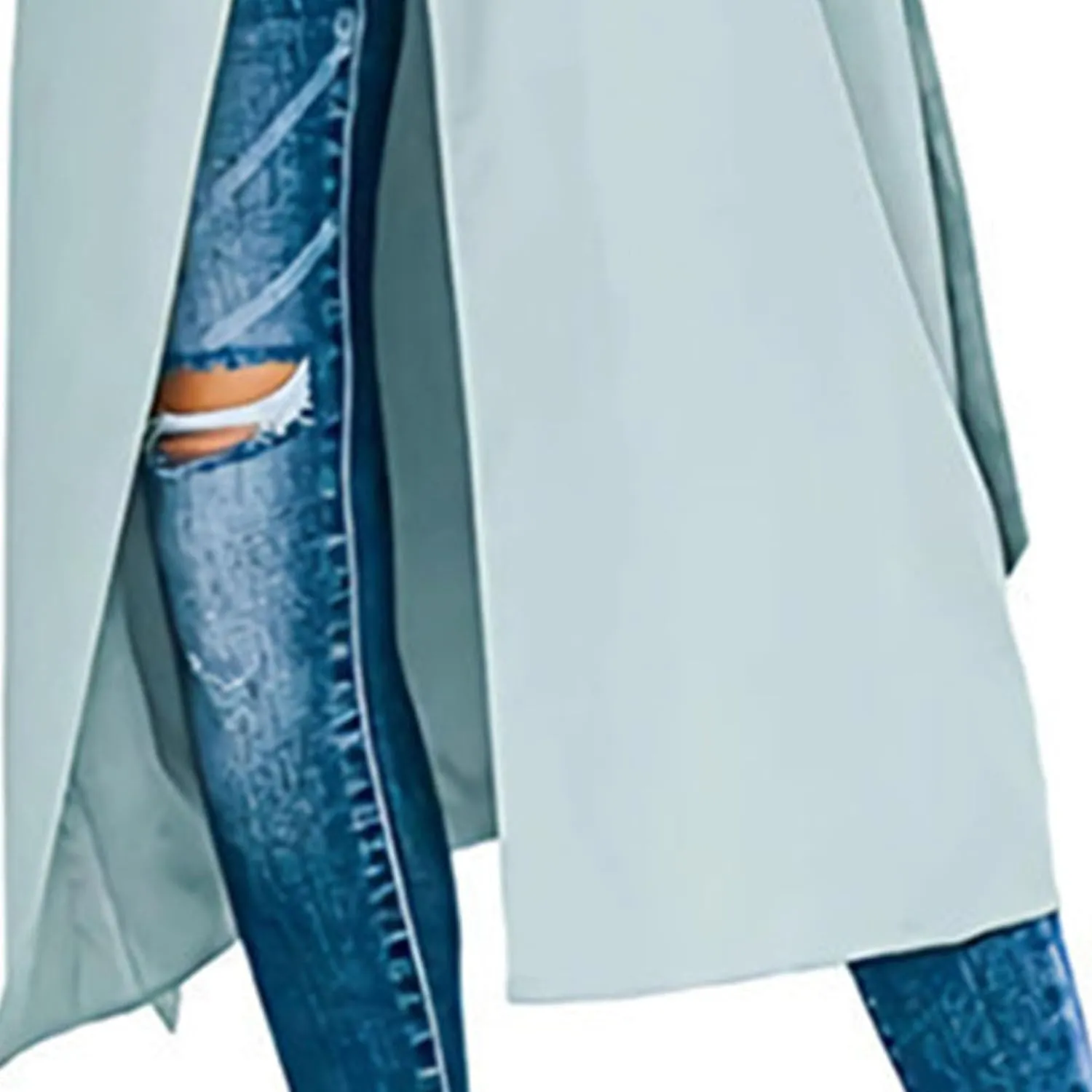 Women's Windproof Trench Coat Notched Lapel Double Breasted Long Overcoat Casual Fall Winter Windbreaker Outerwear